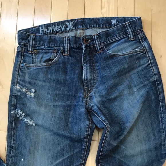 Men’s preowned vintage Hurley distressed jeans - regular fit- 32x28 - Picture 2 of 7